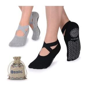 Non-Slip Yoga Socks for Women Pilates, Barre, Ballet, Dance Sz 5-11